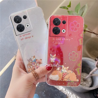 เคส 2022 New Casing OPPO Reno 8 8Pro 8Z 7 7Z 7Pro 6Z 6 Pro Z Find X5 Pro 5G 4G Phone Case Colorful Sakura Bear Cartoon Pattern TPU Soft Back Case Oppo Reno8 Pro 8 Z 5G เคสโทรศัพท์ Protective Cover