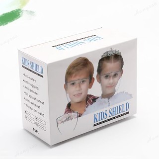 kidtuk เฟสชิล (เด็ก) หน้ากากใส เฟซชิลด์ Face shield หน้ากากเฟสชิล Face Shield ถอดเช็ด ทำความสะอาดได้