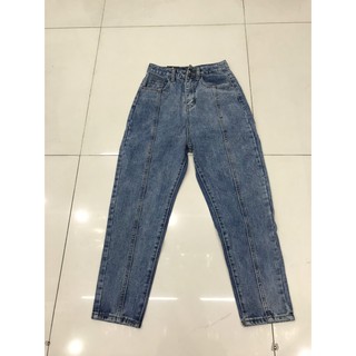 กางเกง jeans ขายาว พร้อมส่ง