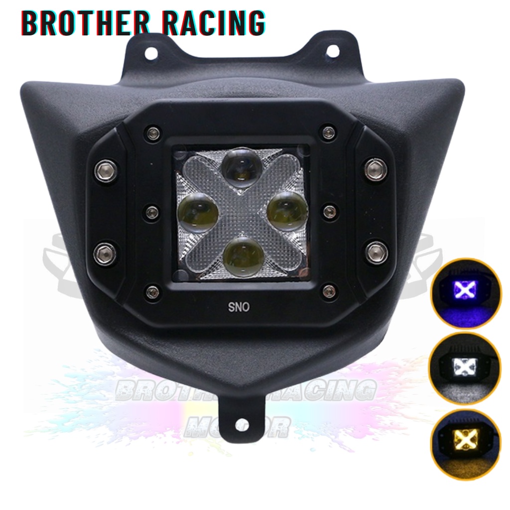 ฝาครอบไฟหน้า + สปอตไลท์ WR 155 Scarlet Racing 4637,4638,4652 WR 155