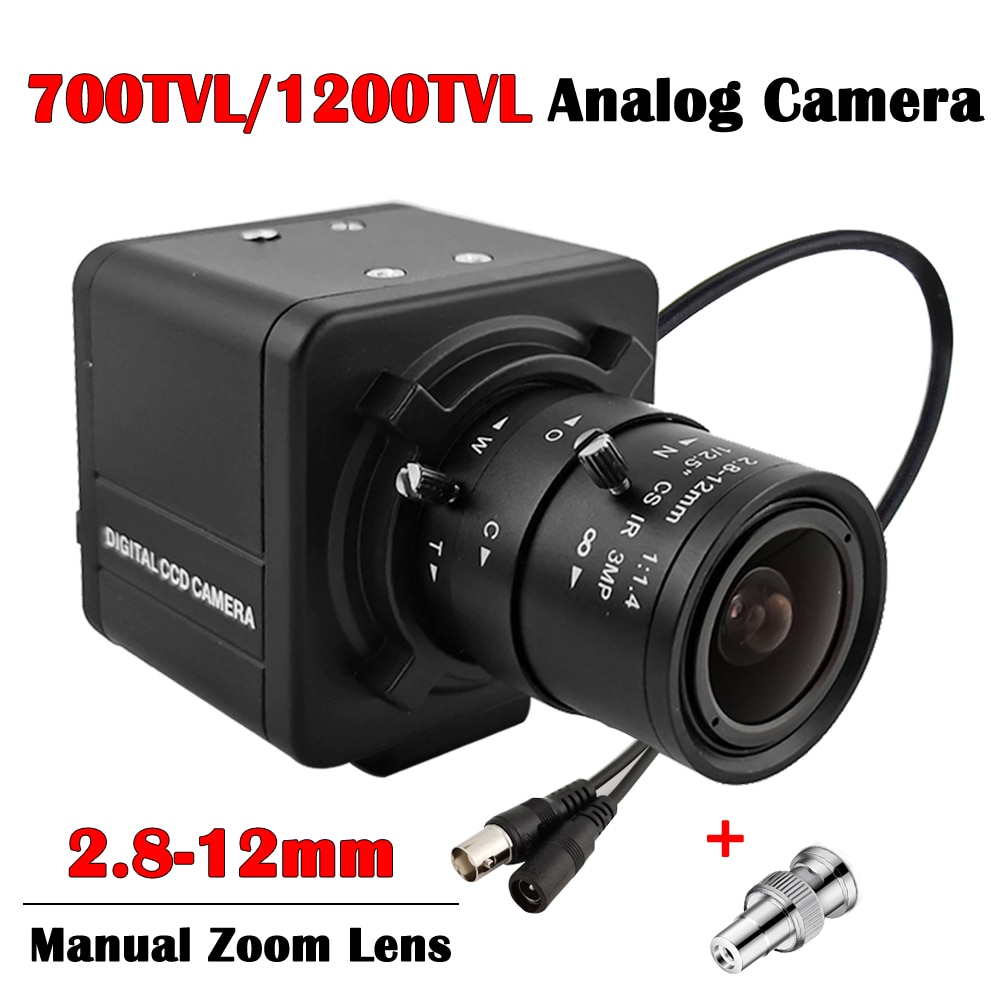 1200TVL CMOS Analog CCTV Camera 700TVL Box Camera 2.812mm Varifocal
