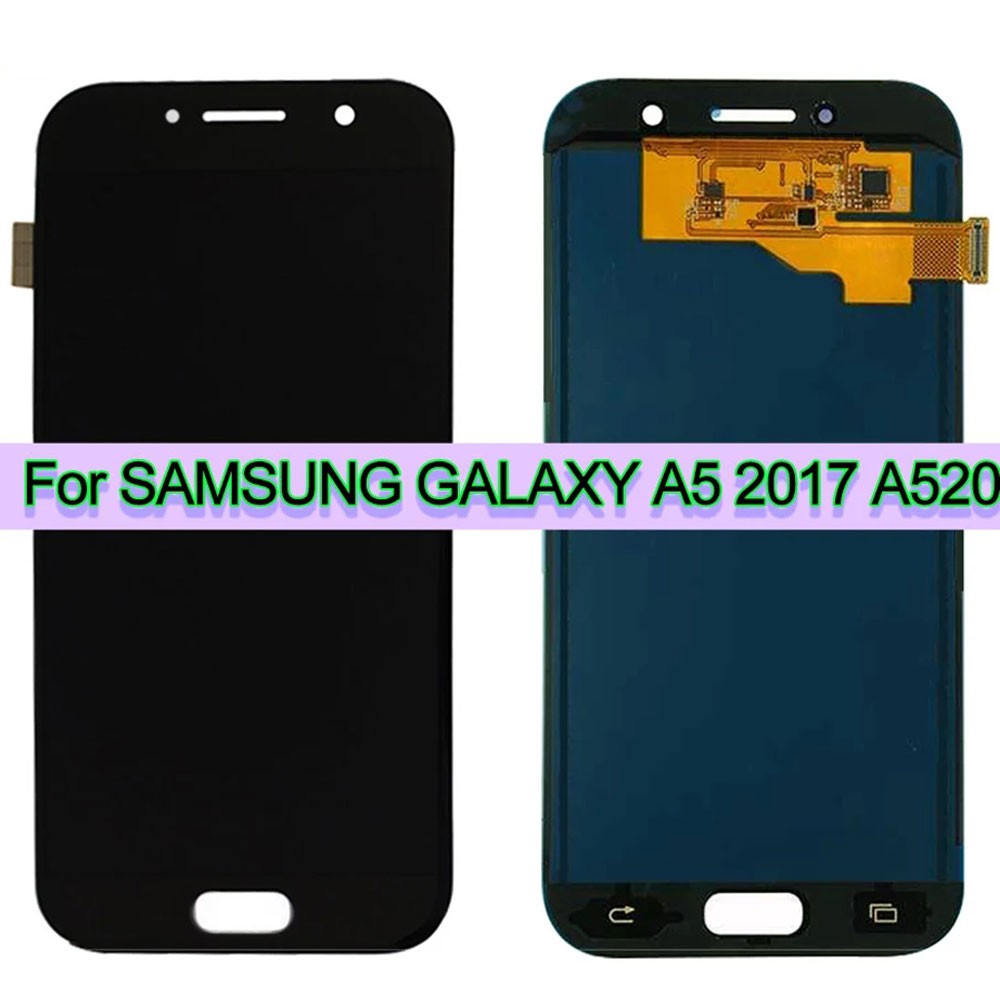 อะไหล่หน้าจอสัมผัส LCD ขนาด 5.2 นิ้ว สําหรับ SAMSUNG GALAXY A5 2017 A520 A520F SM-A520F