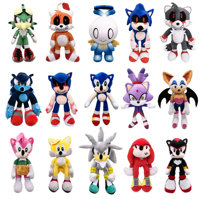 25cm 30cm Exe Tails Plush The Spirits Of Hell Plush Toy Shadow the Werehog  Jet the Hawk Soft Plush Dolls Puppet for Play House