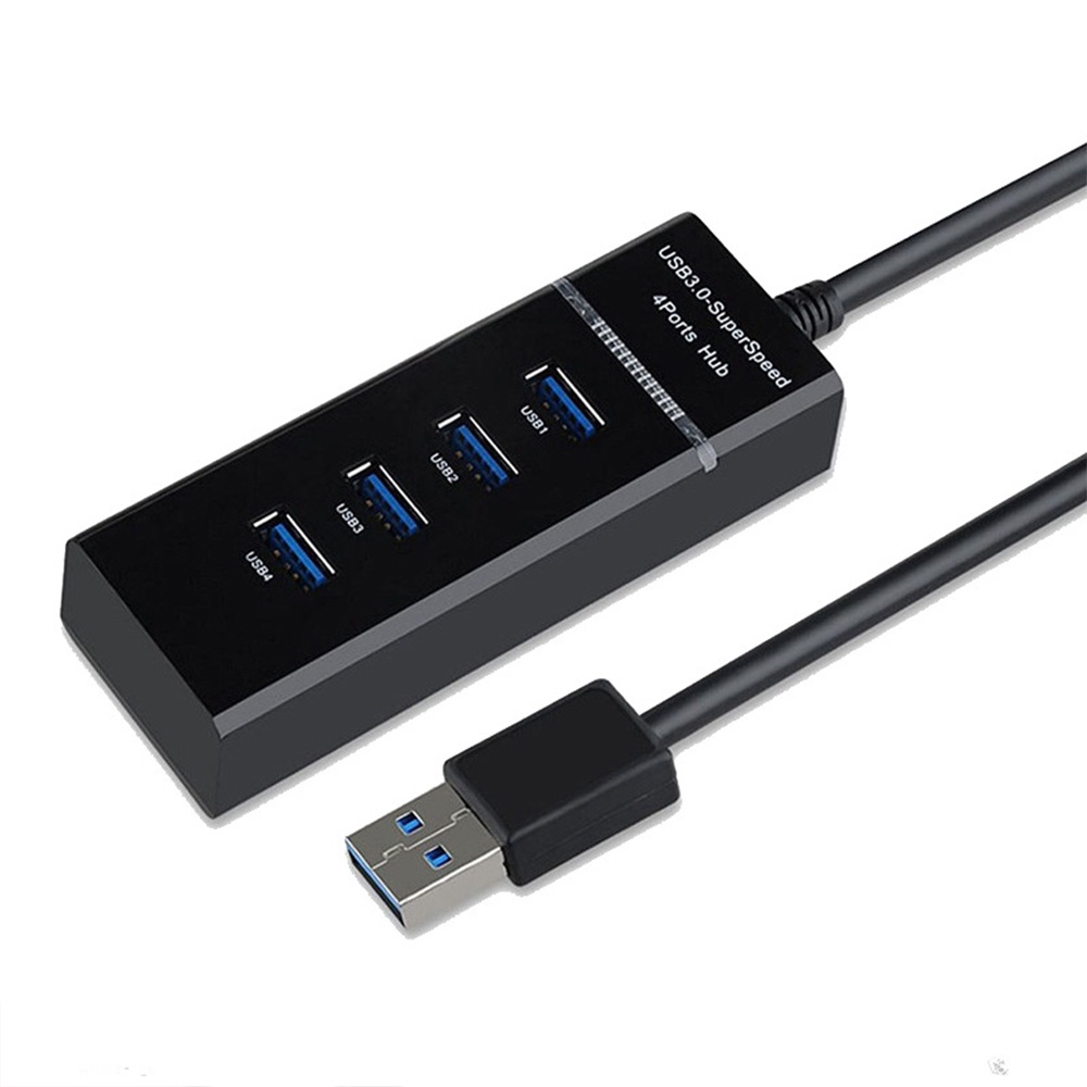 USB ความเร็วสูง 4 พอร์ตฮับ USB 3.0 USB HUB Adapter สำหรับ PC แล็ปท็อปอุปกรณ์เสริมคอมพิวเตอร์