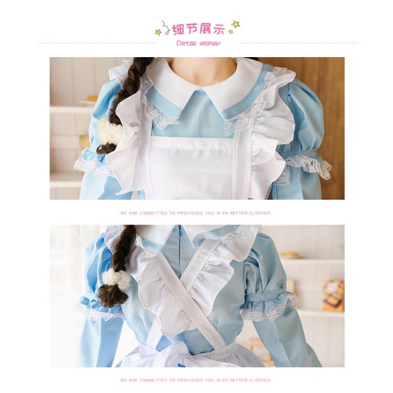 cp117.1ชุดอลิซ(ปลอกแขนถอดได้)ชุดอลิซในแดนมหัศจรรย์ Alice in Wonderland