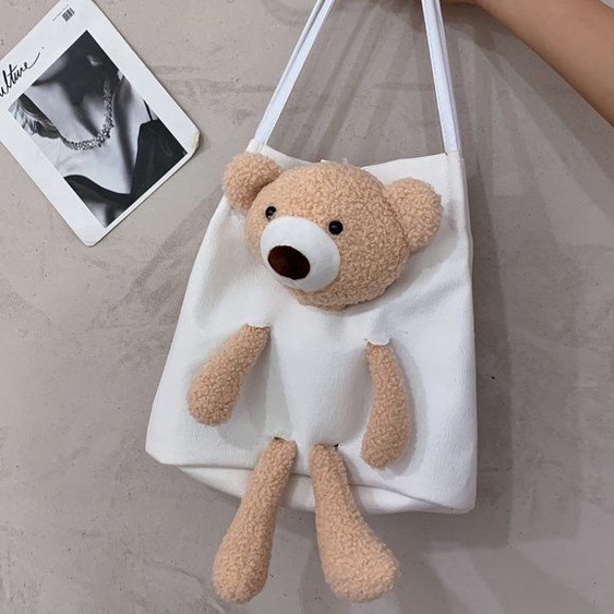 กระเป๋าสะพายข้างหมีน้อย ผู้หญิงสะพายข้างน่ารัก - รูปที่ 7