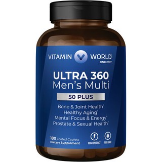 วิตามินรวมสำหรับผู้ชาย วัย 50 ขึ้นไป ULTRA 360 Mens Multi 50+ 180 Tablets Vitamin World 42735 EXP08/24