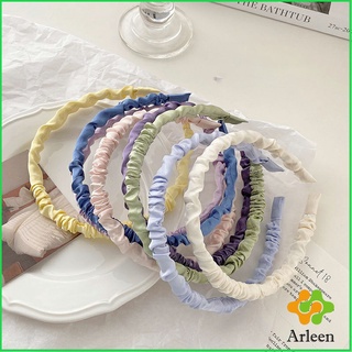 Arleen ที่คาดผม ผ้าซาติน แฟชั่นสําหรับผู้หญิง สไตล์เกาหลี  Hair ornament