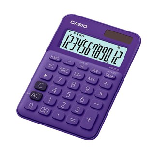 เครื่องคิดเลข สีม่วง คาสิโอ MS-20UC-PL Purple Calculator Casio MS-20UC-PL