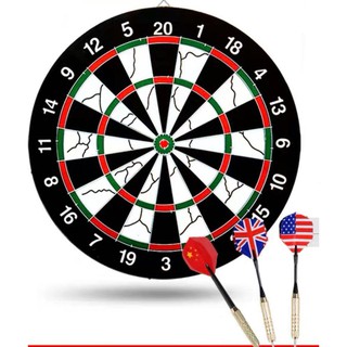 กระดานปาเป้า แบบหนา ปาได้ทั้ง 2 หน้า พร้อมลูกดอก Dartboard ขนาด 36.5 CM.