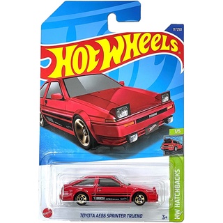 รถเหล็ก HOTWHEELS ของแท้ Toyota AE86 Sprinter Trueno (Red) (HW2022_#017B)