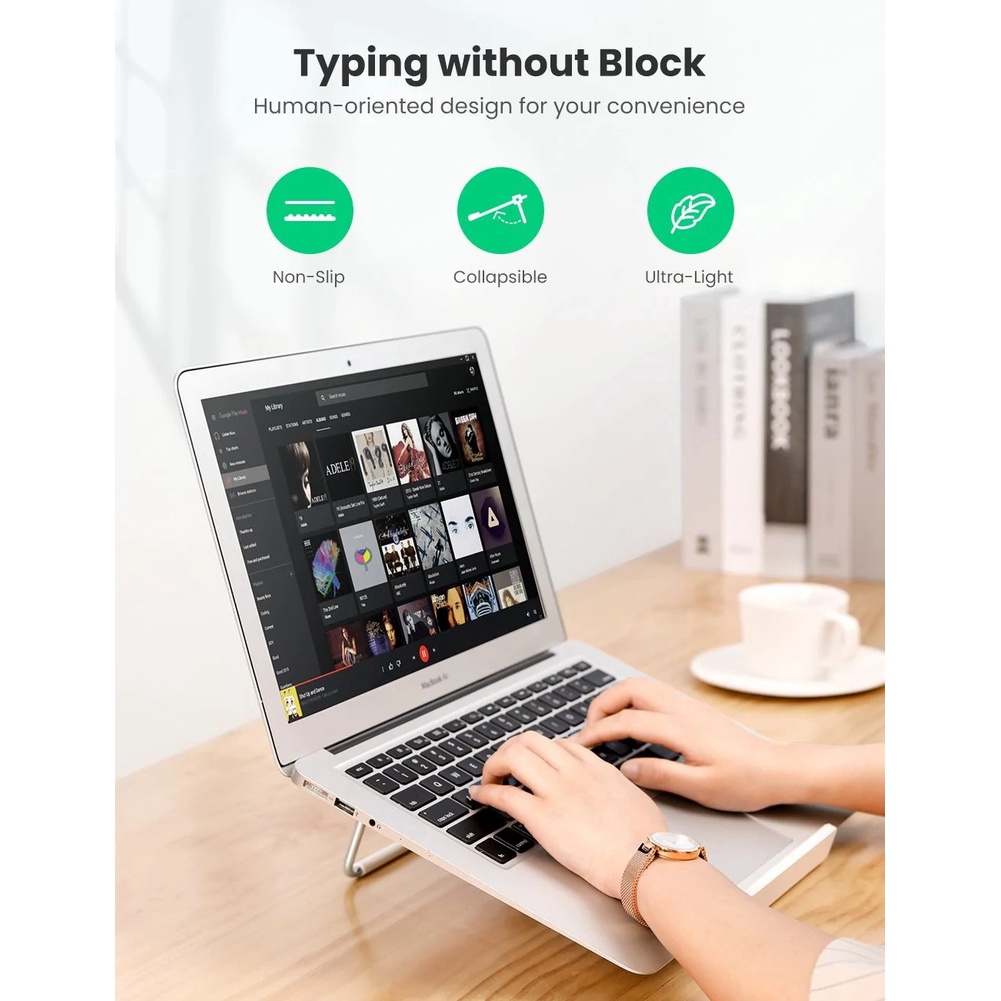 UGREEN รุ่น 80348 Laptop Stand for Desk Adjustable Portable Laptop Riser Holder Notebook Computer Stand