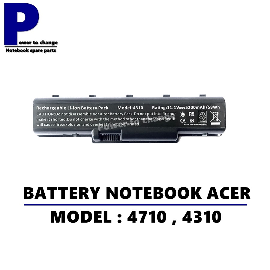 BATTERY NOTEBOOK ACER 4710 4720 4520 4310 4920 4930 4535 4736 4730 (07A41) / แบตเตอรี่โน๊ตบุ๊ค เอเซอร์ เทียบ (OEM)