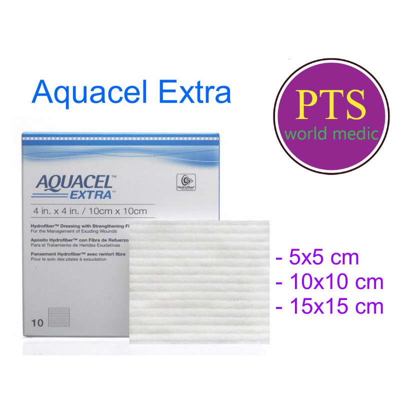 Aquacel Extra แผ่นดูดซับรักษาแผล (ไม่มียาฆ่าเชื้อ) (1 แผ่น)