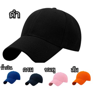 หมวกแก็ปสีล้วน ลดล้างสต๊อก สินค้าราคาโรงงาน