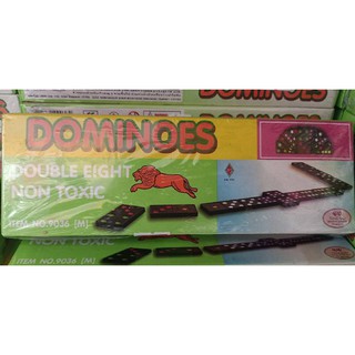 DOMINOES โดมิโน่ 45 ชิ้น กล่องใหญ่เล่นได้ทั้งครอบครัว ฝึกสมองและสร้างความสัมพันในครอบครัว โดมิโน่ ผลิตจากพลาสติก ปลอดภัย