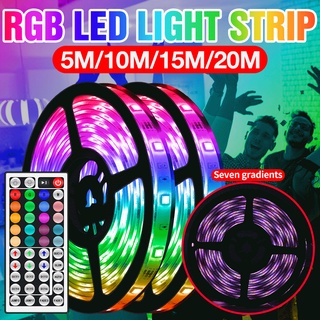 SMD5050 แถบไฟนีออน RGB สีดํา LED ตกแต่งห้อง ฟิตต้า โคมไฟเทป วันหยุด โคมไฟบรรยากาศ ไฟกลางคืน TV ไฟแบ็คไลท์