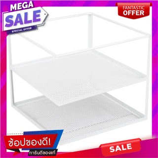 ชั้นเข้ามุมจัดเก็บในครัว 3 ชั้น KECH สีขาว ชั้นวางของในครัว STAINLESS STEEL CORNER RACK KECH 3-TIER WHITE