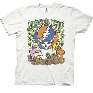 เสื้อยืดวินเทจ100%cotton เสื้อ ยืด ราคา ส่ง Mens Grateful Dead Rock Shirt - Grateful Dead Steal Your Face Skull Dancing