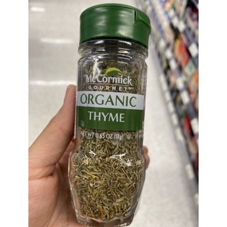 ใบไทม์ ออร์แกนิค 18 G. McCormick 100% Organic Thyme Leaves แม็คคอร์มิค 100% ออร์แกนิค ไทม์ ลีฟส์