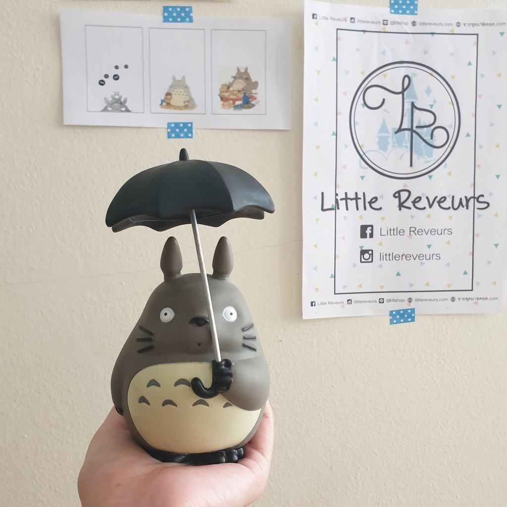 พร้อมส่ง - โมเดลโตโตโร่กางร่ม ☂ | ตุ๊กตาหน้ารถ Totoro Fan Art • โมเดลสะสมโทโทโร่ น่ารักมาก