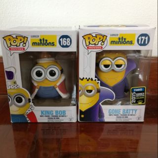 ฟังโก้มินเนียน Funko minions King bob &amp; Gone Batty ของใหม่ แต่กล่องมีตำหนิจากการขนส่ง