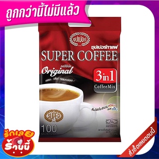 ซุปเปอร์ กาแฟปรุงสำเร็จชนิดผง 3in1 ออริจินัล 20 กรัม x 100 ซอง Super Coffee 3in1 Original 20 g x 100 sachets