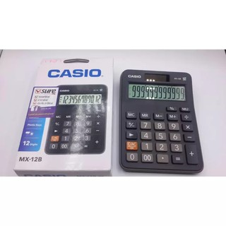 CASIO เครื่องคิดเลข ตั้งโต๊ะ หน้าจอ 12 หลัก รุ่นMX-12B ใช้ได้ทั้งพลังงานแบตฯ และ พลังงานแสงอาทิตย์