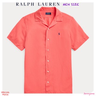 RALPH LAUREN CLASSIC FIT LINEN-BLEND SHIRT ( MEN SIZE )