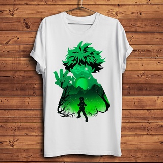 ผ้าฝ้ายแท้เสื้อยืดแขนสั้น พิมพ์ลายอนิเมะ Mha My Hero Academia Midoriya Izuku Deku แฟชั่นฤดูร้อน สําหรับผู้ชาย และผู้หญิง