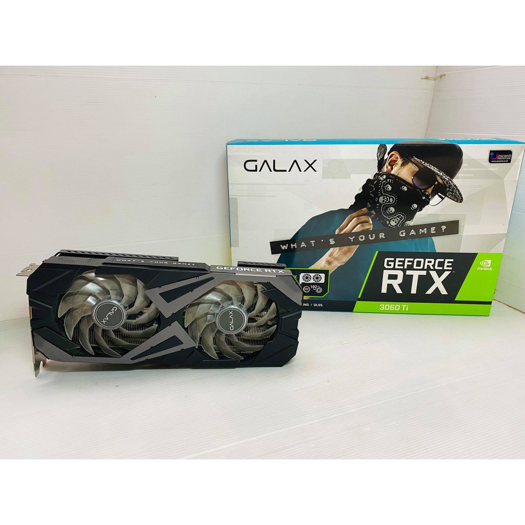 ขายการ์ดจอมือสอง GALAX GeForce RTX 3060 Ti EX (1-Click OC) 8GB ต่อไฟเพิ่ม 8pin