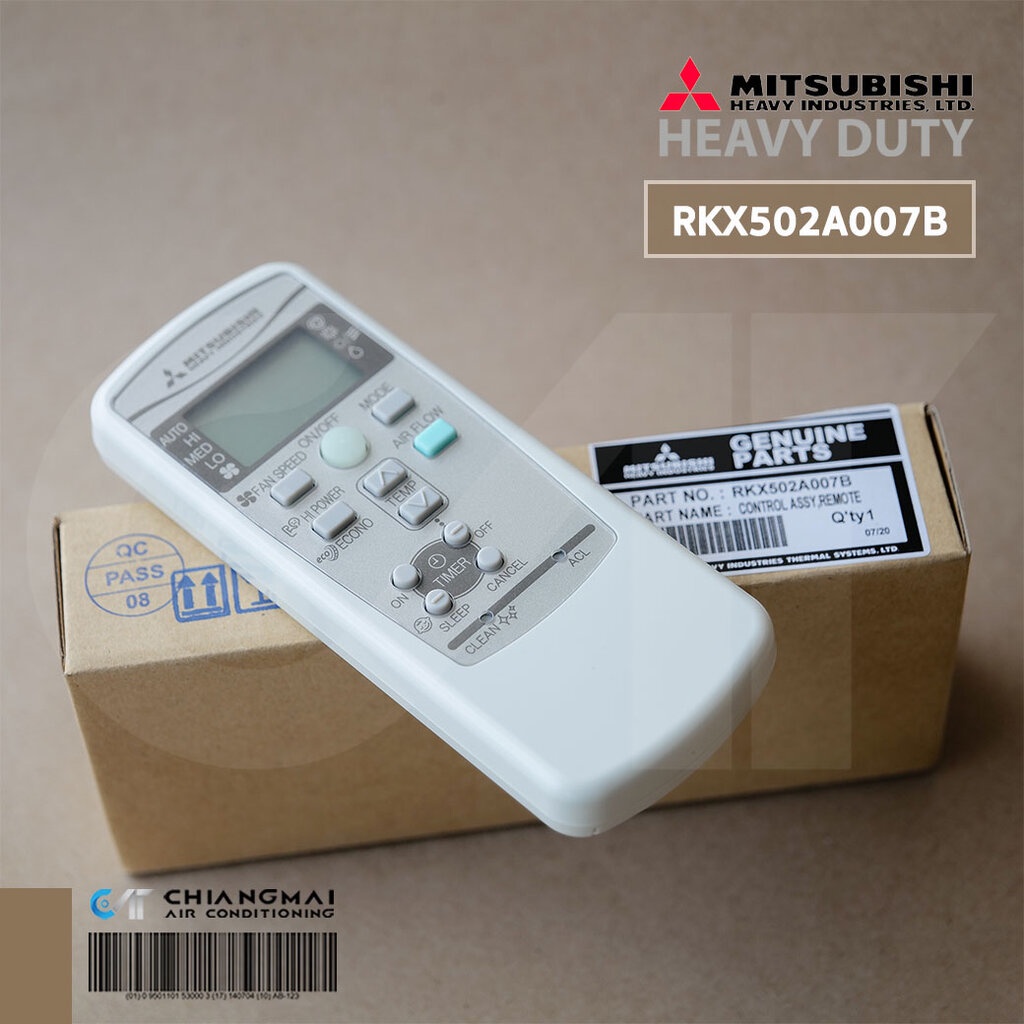 RKX502A007B รีโมทแอร์ MITSUBISHI รีโมทแอร์มิตซูบิชิ เฮฟวี่ดิวตี้ ของแท้ศูนย์ (ใช้แทน RKX502A001B)