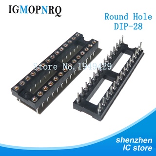 ใหม่ อะแดปเตอร์ซ็อกเก็ตเชื่อมต่อ IC 28 Pins 2.54 มม. DIP 28 PIN 2.54 DIP-28 5 ชิ้น