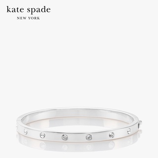 KATE SPADE NEW YORK SET IN STONE METAL STONE HINGED BANGLE WBRUB745 กำไลข้อมือ