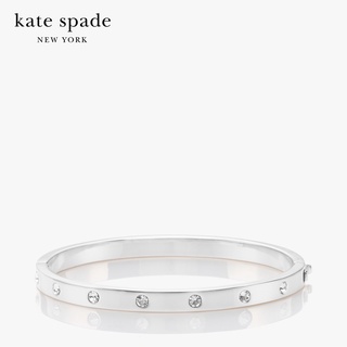 KATE SPADE NEW YORK SET IN STONE METAL STONE HINGED BANGLE WBRUB745 กำไลข้อมือ