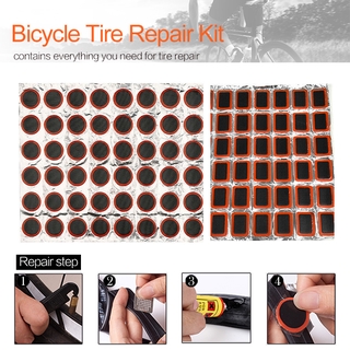 ♔P&amp;M♚ 48Pcs Cycling Tyre Rubber Puncture Patches, Bicycle Bike Tire Tyre Tube Repair Cycle Patches