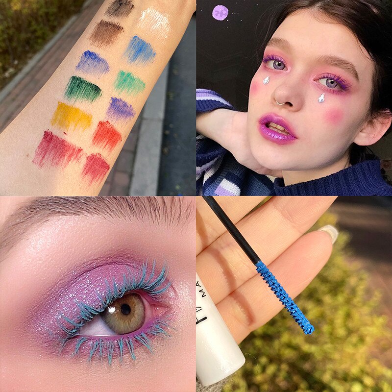 Handaiyan มาสคาร่า สีขาว กันน้ํา ดัดขนตา หนา ยาว กันเปื้อน สวมใส่ง่าย แห้งเร็ว แต่งหน้าตา - รูปที่ 3