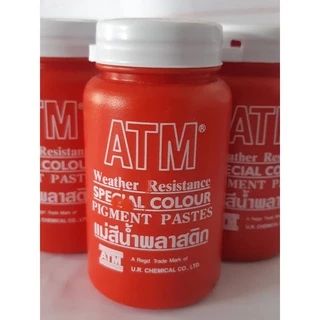 แม่สีน้ำพลาสติก ยี่ห้อ ATM ขนาด 100 กรัม มี 5 สี