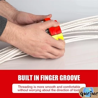 เครื่องมือหวีสายเคเบิลพลาสติกทนทานชุดสายไฟสีสันสดใส Dresser Cable Management Organization Kit