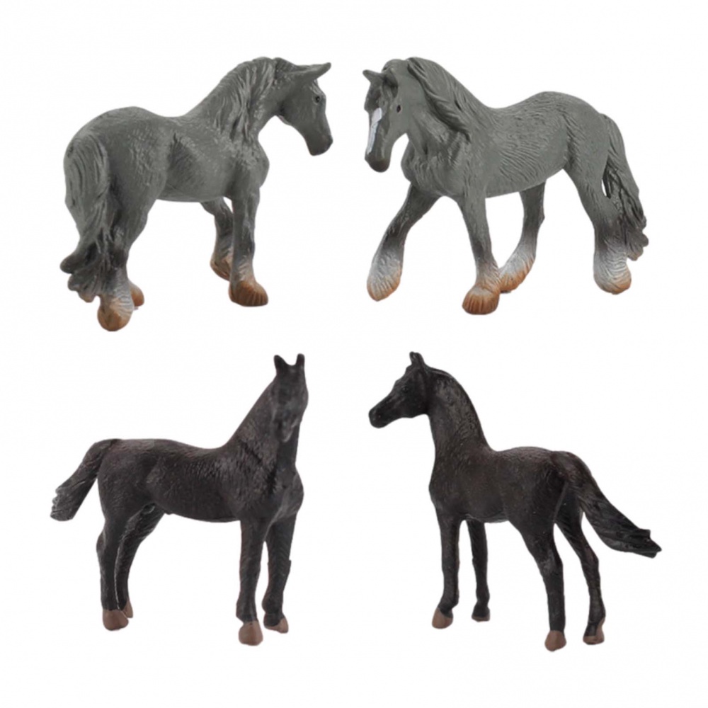 12 ชิ้น / เซต ป่า ป่า สตี๊ด โมเดลจําลอง ม้า ฟิกเกอร์ แอคชั่น ฟิกเกอร์ ม้าอาหรับ ฮันโอเวอร์ ม้า ของเล่นเด็ก ของขวัญ - รูปที่ 4