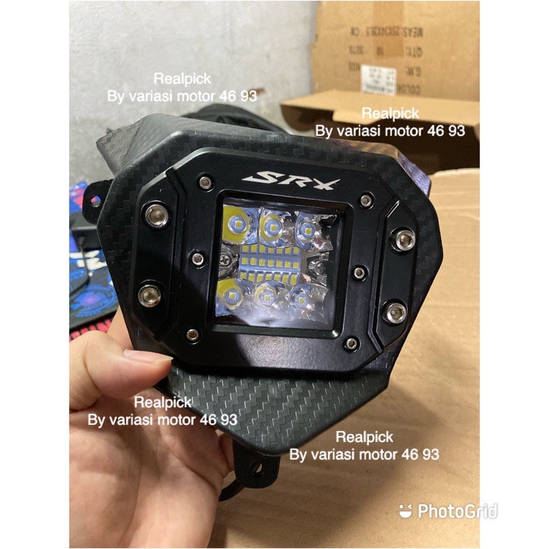 ไฟ led ด้านหน้าสําหรับ crf 150 klx 150 wr155 พลาสติก abs พิมพ์คาร์บอน SRX RACING ดั้งเดิม