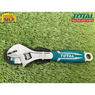 Total โททอล ประแจเลื่อน หุ้มยาง 12" THT101126 ประเเจ ประเเจ่เลื่อน ( Adjustable Wrench )