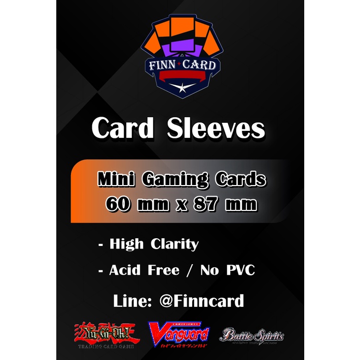 Sleeve สลีฟ ซองใสสำหรับใส่การ์ดเกมส์ ราคาถูก (MTG / One Piece / Pokemon / Yu-Gi-Oh! / Vanguard/Battle Spirit เป็นต้น) SL - รูปที่ 2