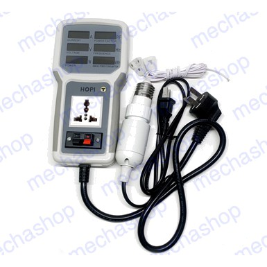 วัตต์มิเตอร์ วัดอัตราการใช้พลังงาน วัดการใช้ไฟ วัดกำลังไฟ Power meter analyzer LED voltage power