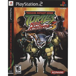 แผ่นเกมส์ Teenage Mutant Ninja Turtles 3 Mutant Nightmare PS2 Playstation2 คุณภาพสูง ราคาถูก