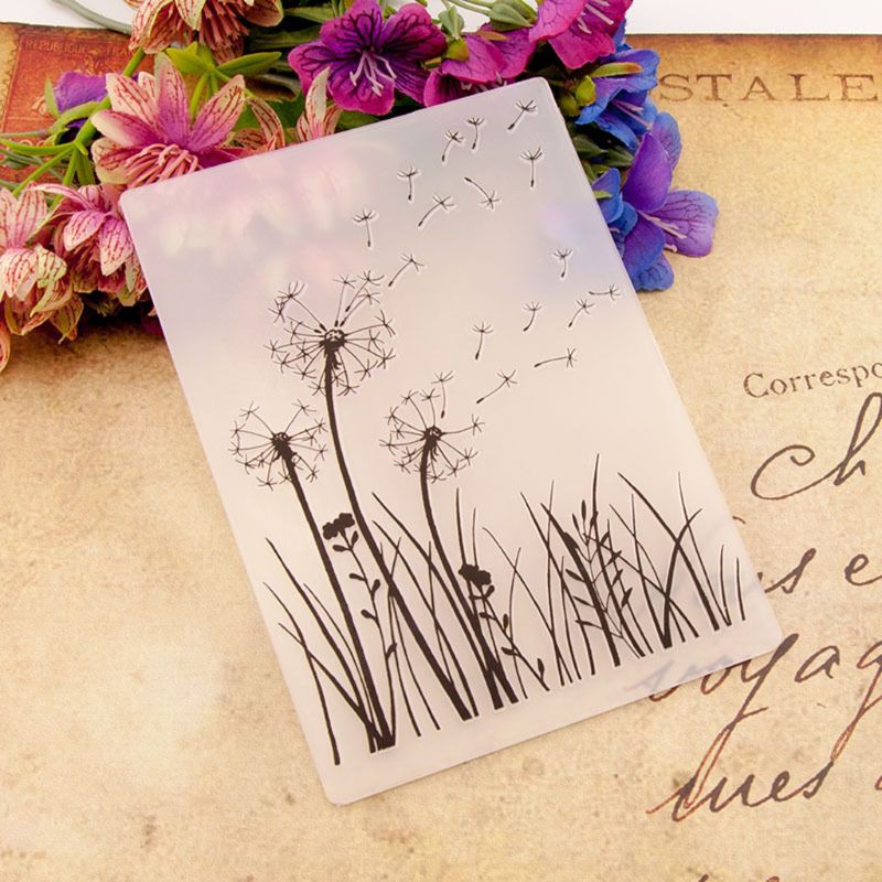 youyo* Plastic Embossing Folder Template DIY Scrapbook Photo Album Card ...