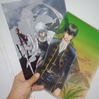 แฟ้มA4’ A5’ โปสเตอร์พลาสติกแข็ง รูปภาพ และ การโปสการ์ด อนิเมะกินทามะ Gintama Anime