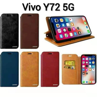 Y01A/T1X/Y01/Y33T/Y15SเคสฝาพับVivo Y21T/Y76 5G/V23E/Y21/Y33S/V21/Y12A/Y3S/Y52/Y72/V20Pro/Y50/Y31แบบเปิดปิดเก็บนามบัตรได้