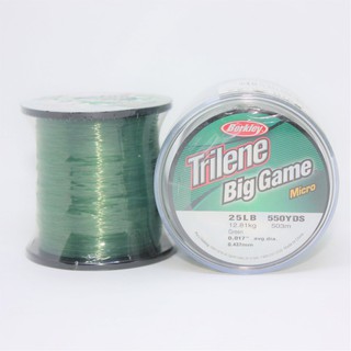 TRILENE Big Game 25LB เอ็นโหลดสีเขียวขี้ม้า