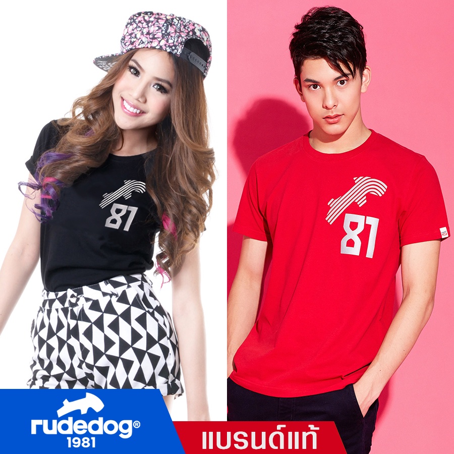 rudedog® เสื้อยืดผู้ชาย เสื้อยืดผู้หญิง รุ่น Area81 ของแท้ 100%